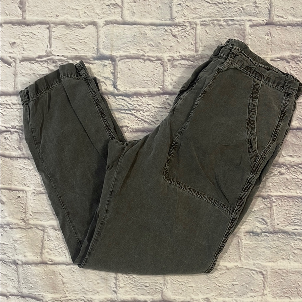 Nsf Distressed Dark Gray Cargo Pants